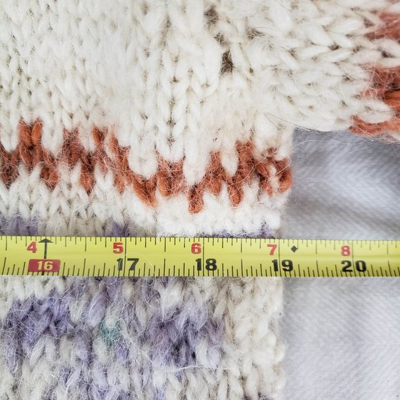 Vintage Handcrafted Ecuadorian Pullover Sweater Sz L-M - Picture 7 of 9